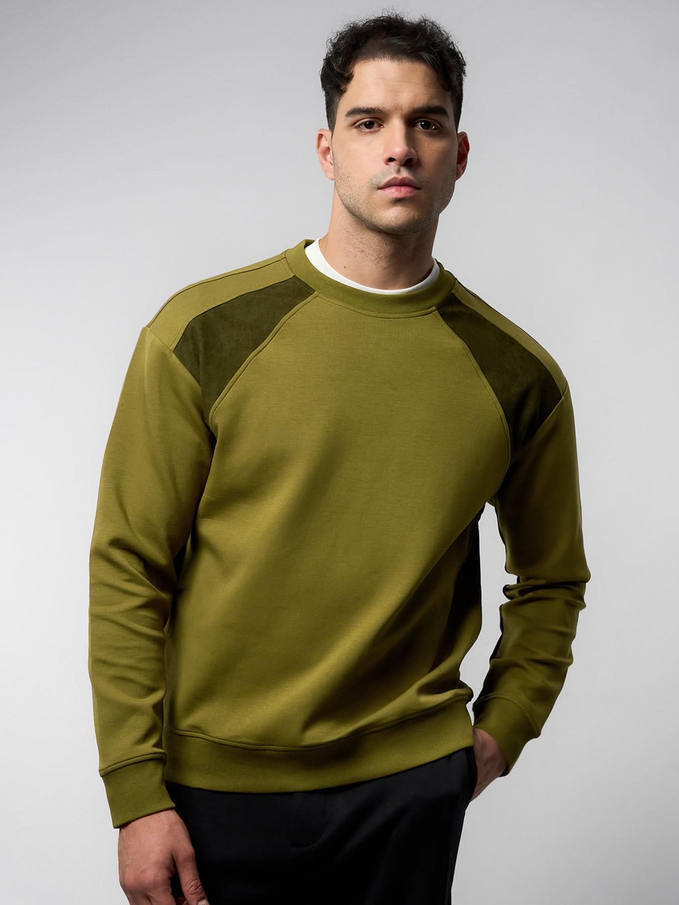 CozySpacer SuedePatch Sweatshirt