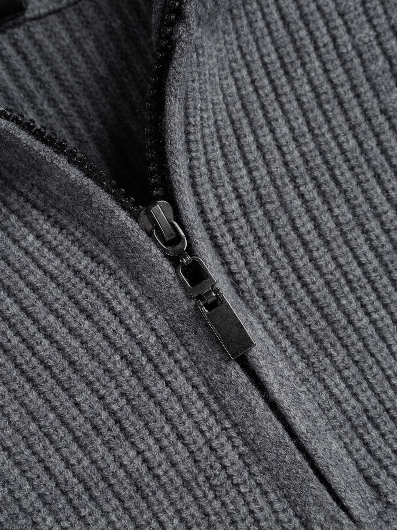 GentleKnit Half-Zip High Collar Sweater